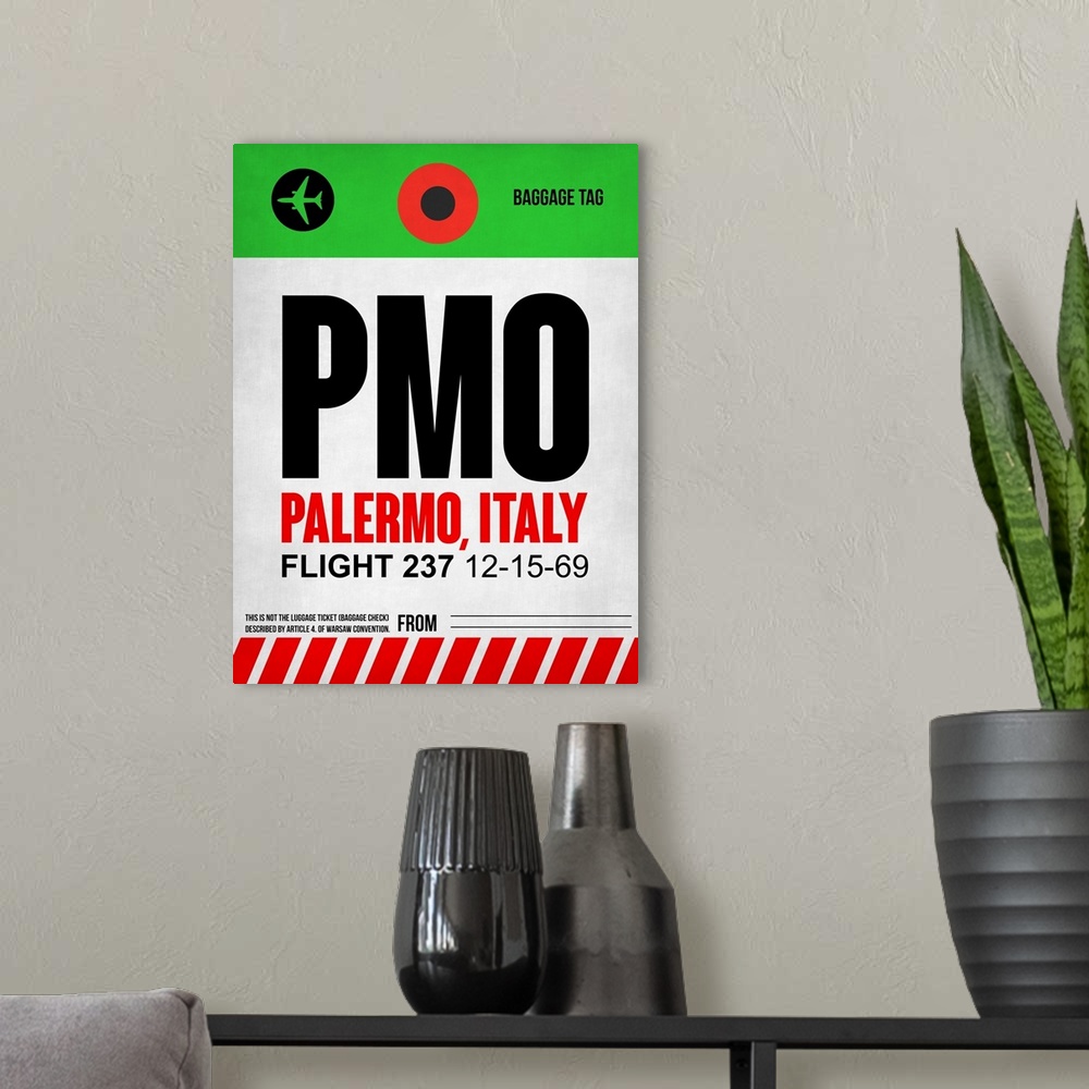 A modern room featuring PMO Palermo Luggage Tag I