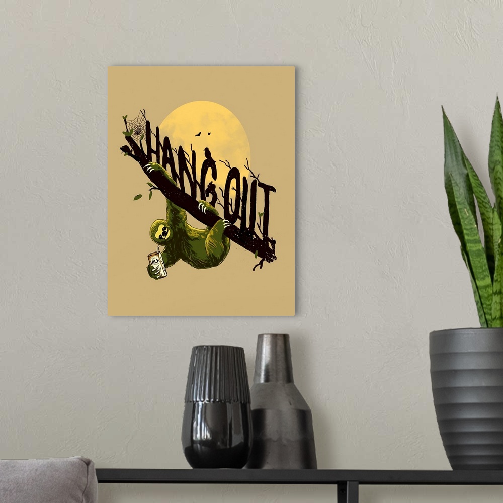 A modern room featuring Let's Hangout