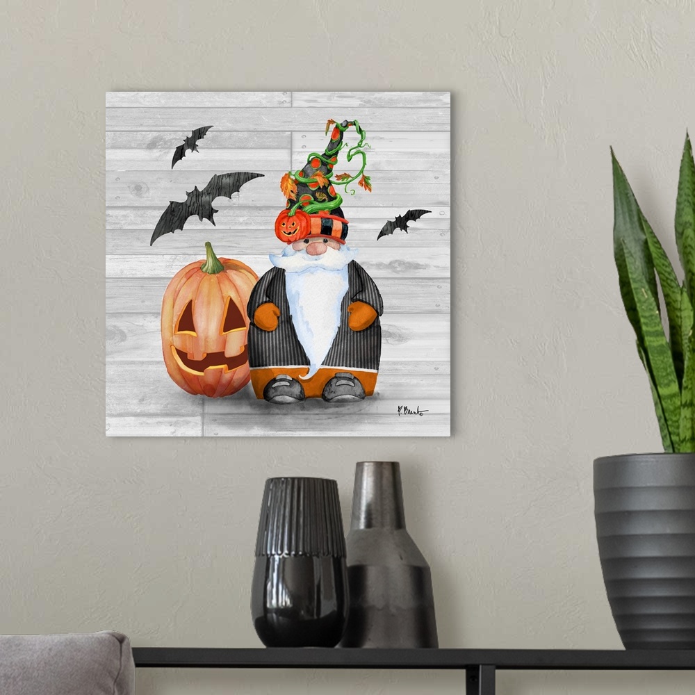 A modern room featuring Halloween Gnomes IV