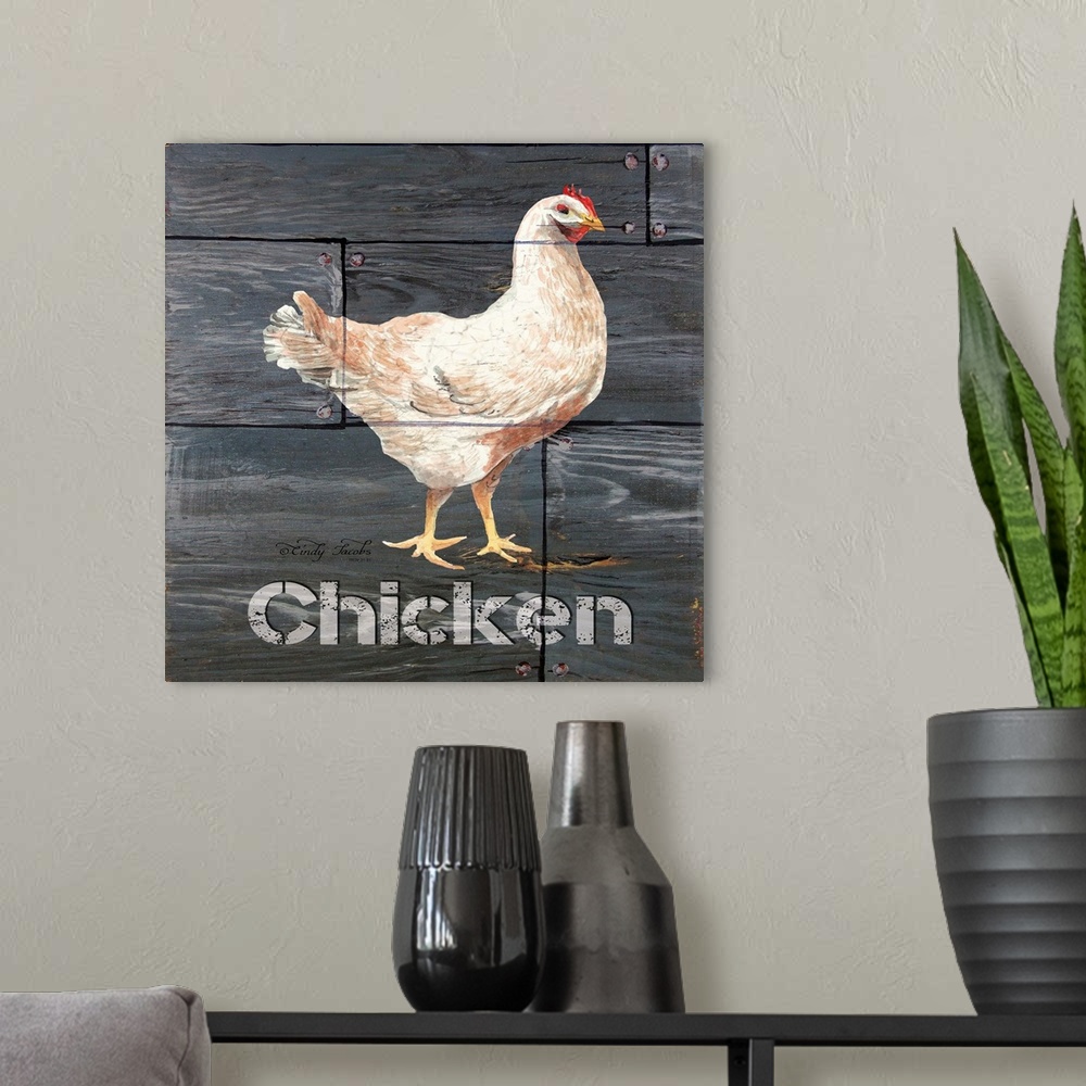 A modern room featuring Chicken