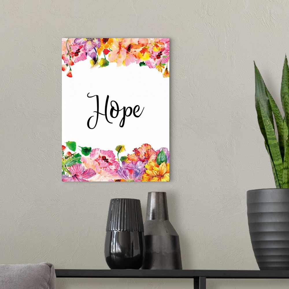 A modern room featuring Floral Hope