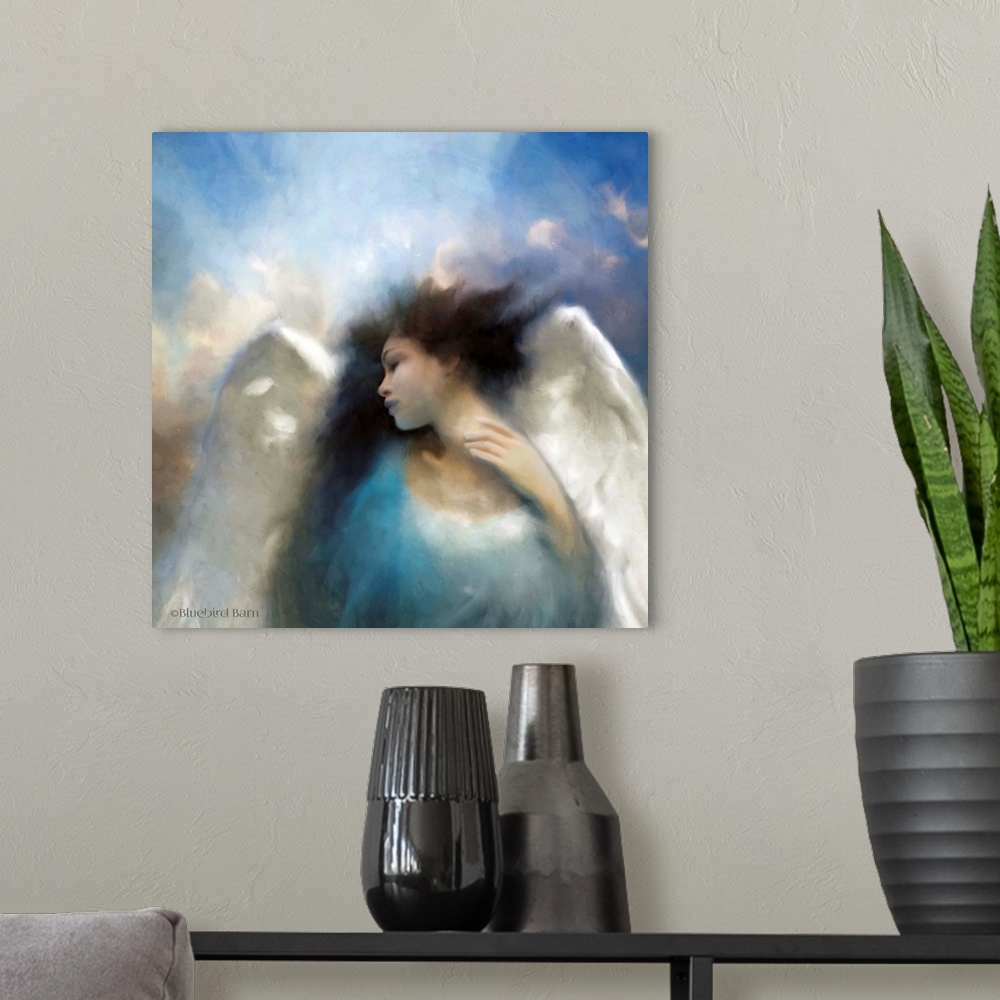 A modern room featuring Reverie of an Angel