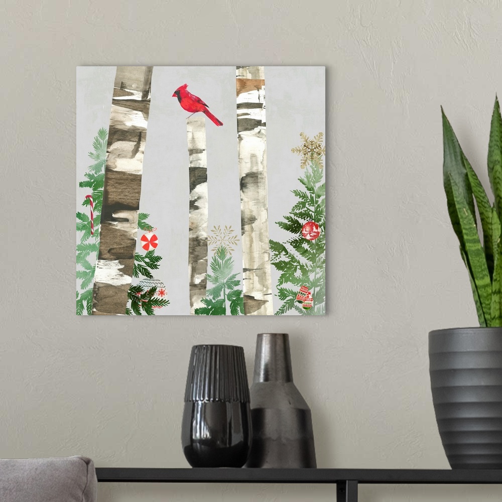 A modern room featuring Holiday Forest