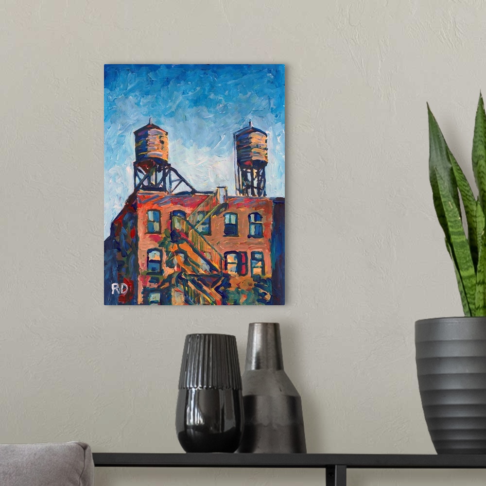Framed | Wall Prints, Prints, Peels New Big Towers City Art, Two Wall Canvas York Great Water Canvas