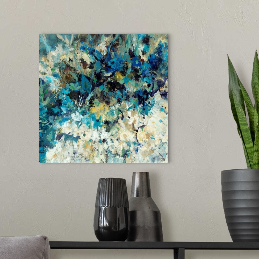 Pressed Flowers I | Large Solid-Faced Canvas Wall Art Print | Great Big Canvas