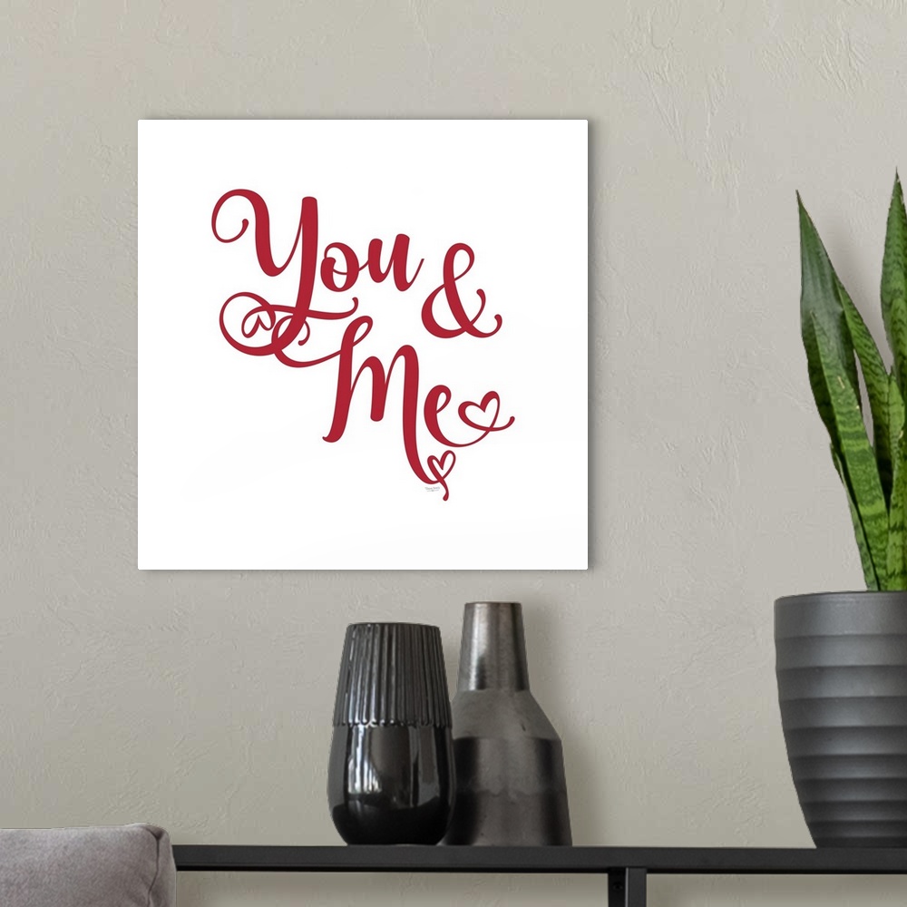 A modern room featuring Love You More XXVII