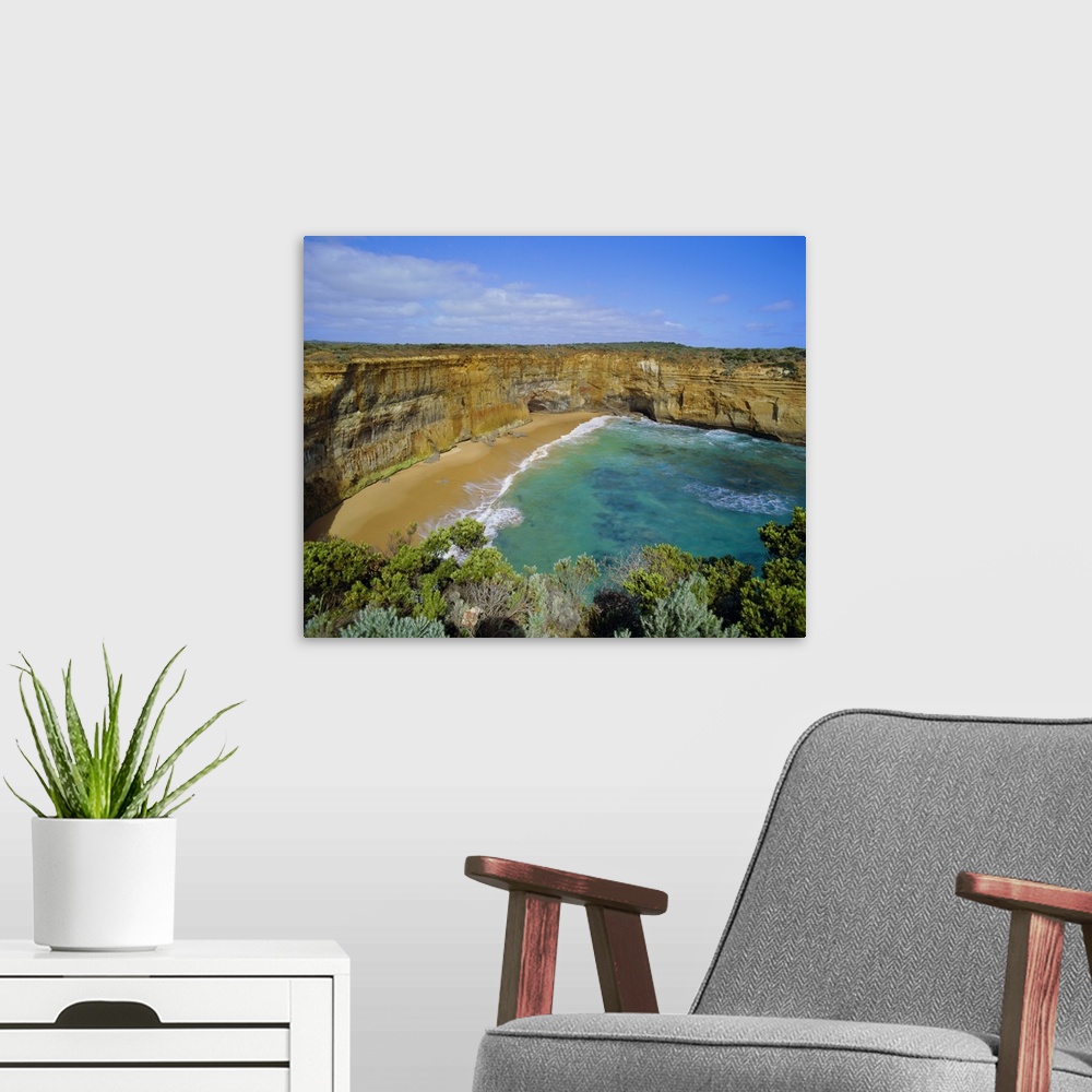 A modern room featuring Beach and cliffs, the Great Ocean Road, Victoria, Australia