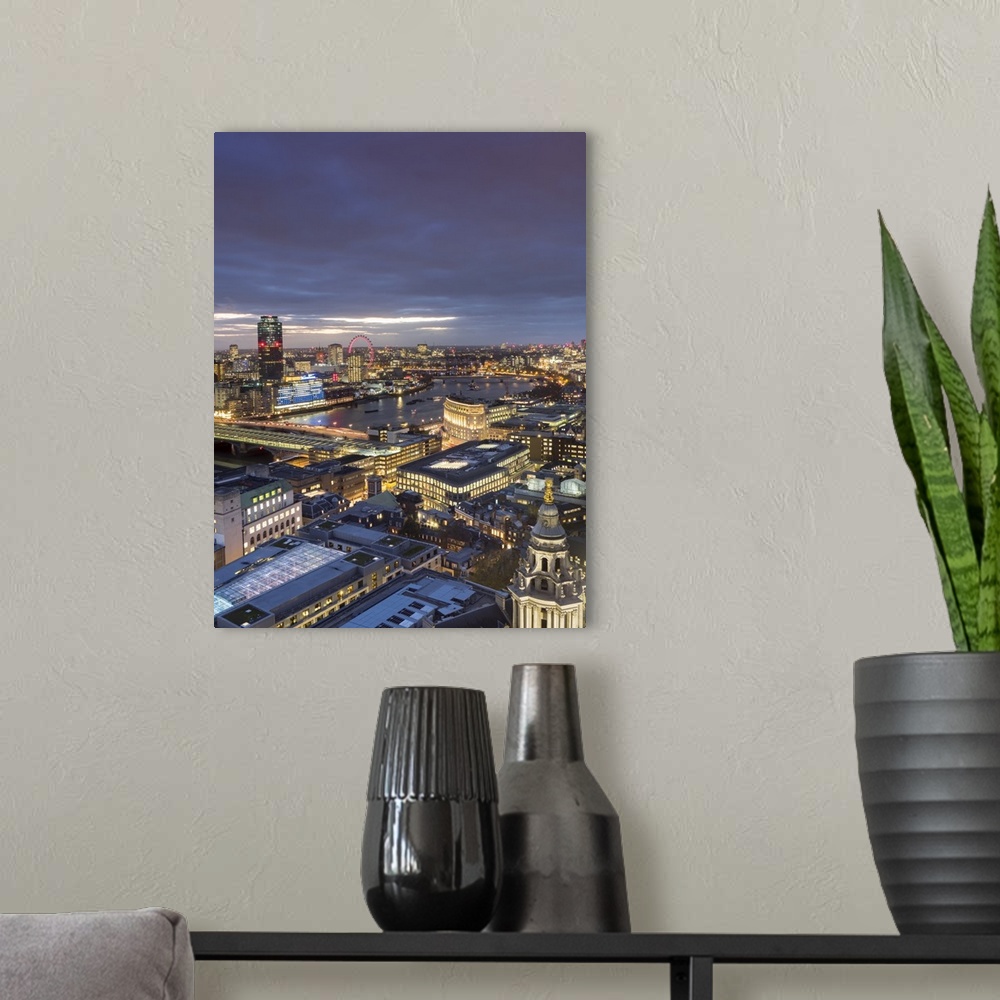 A modern room featuring Cityscape from St. Paul's, London, England, United Kingdom, Europe