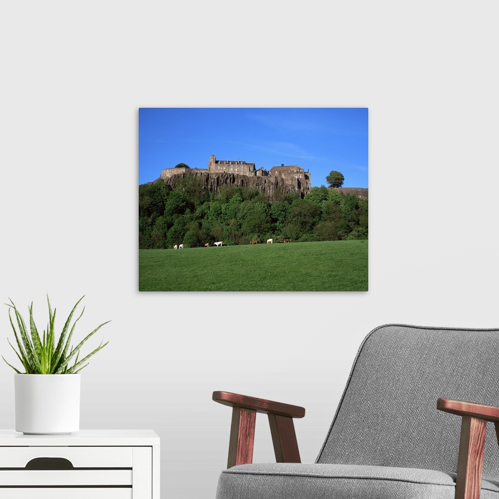A modern room featuring Stirling Castle, Central region, Scotland