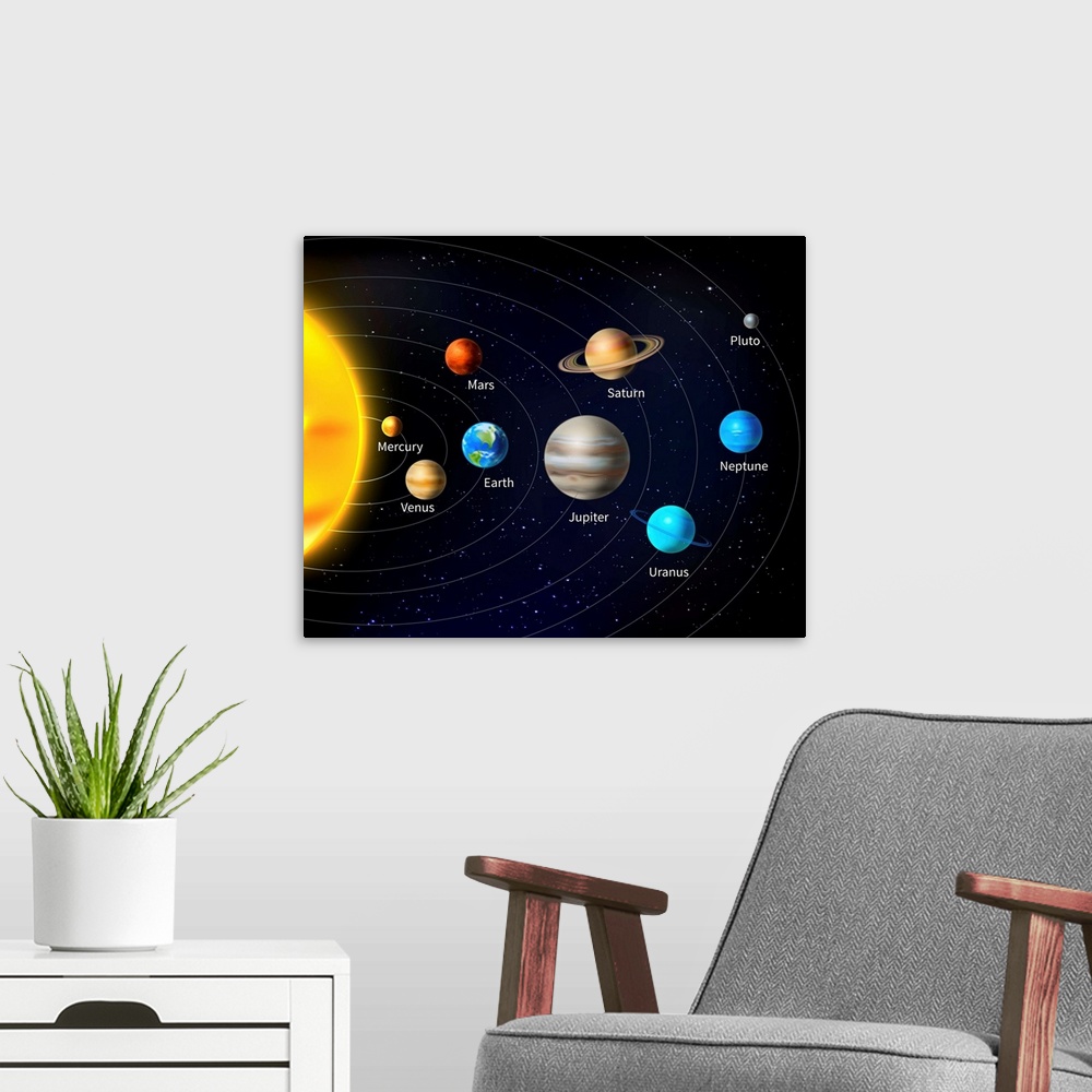 solar system background