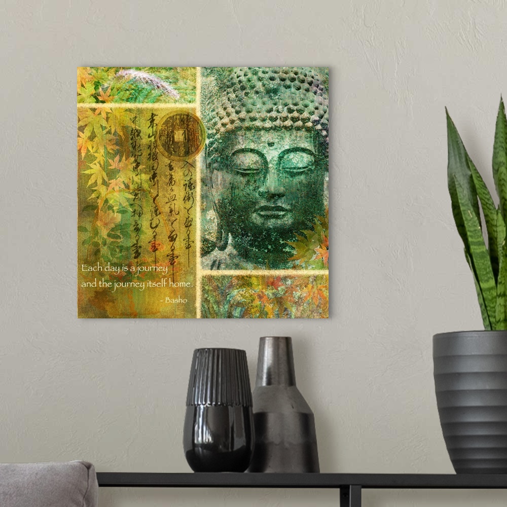 A modern room featuring Jade Forest - Buddha
