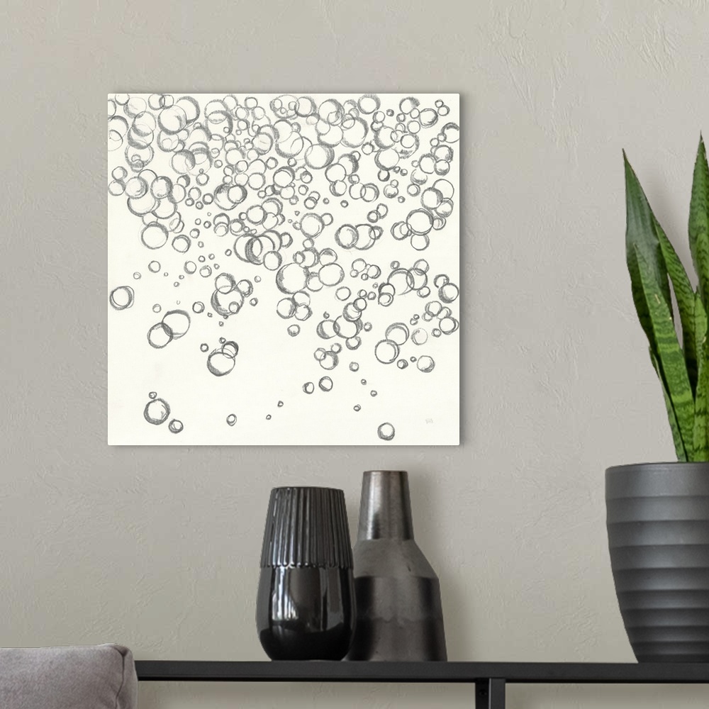 A modern room featuring Bubbles I
