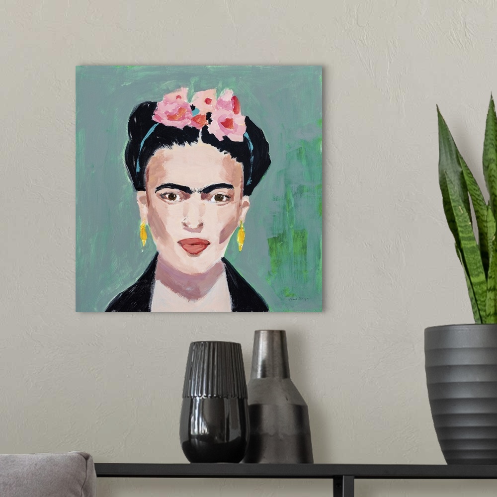 A modern room featuring Frida