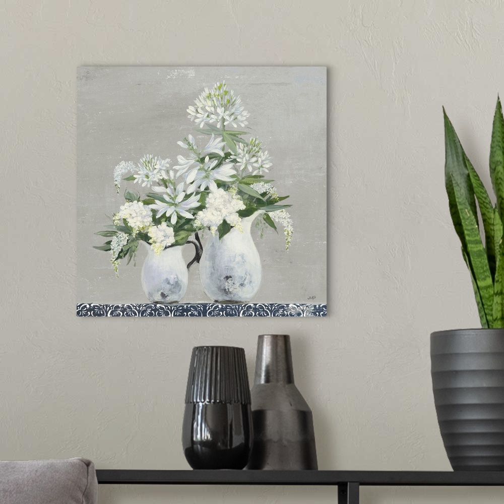 A modern room featuring Late Summer Bouquet III With Tile