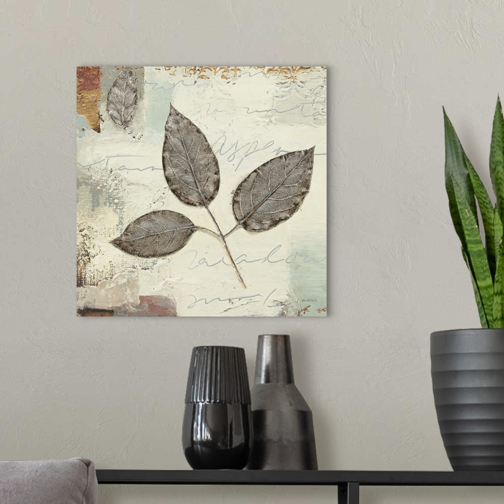 A modern room featuring Silver Leaves II