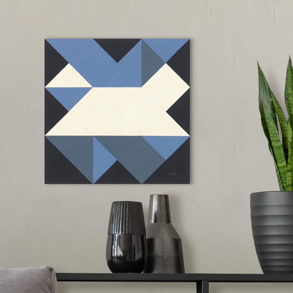A modern room featuring Triangles III