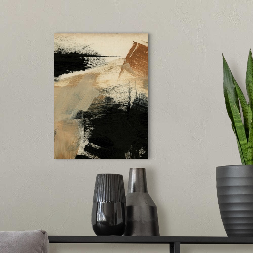 A modern room featuring Baked Paintstrokes III