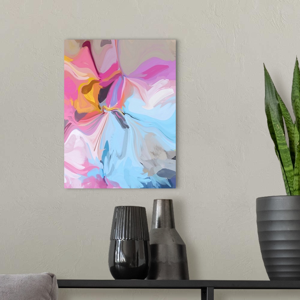 A modern room featuring Colorful Lollipops II