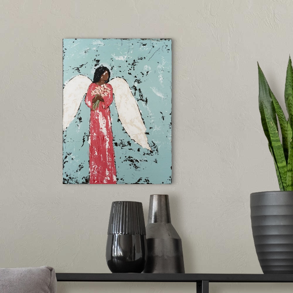 A modern room featuring Earthly Angel I