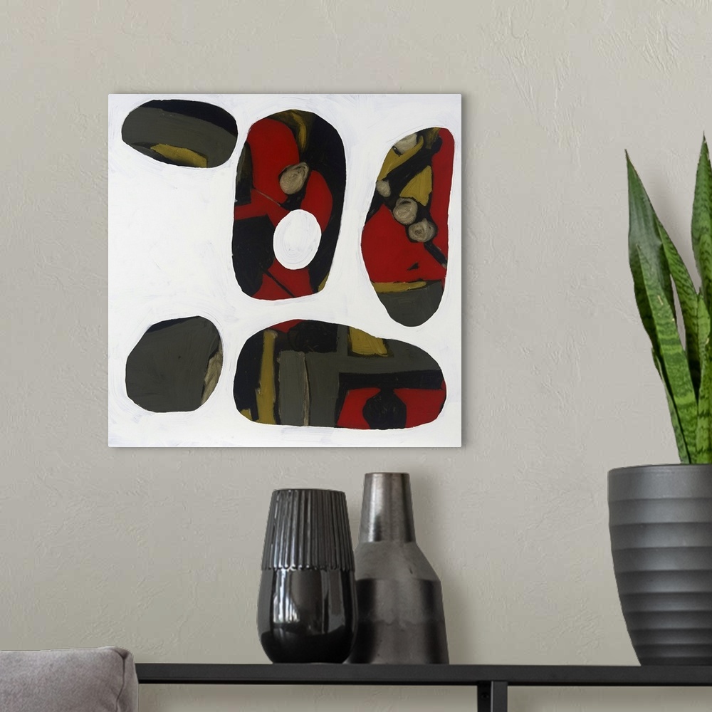 A modern room featuring Painted Stones II