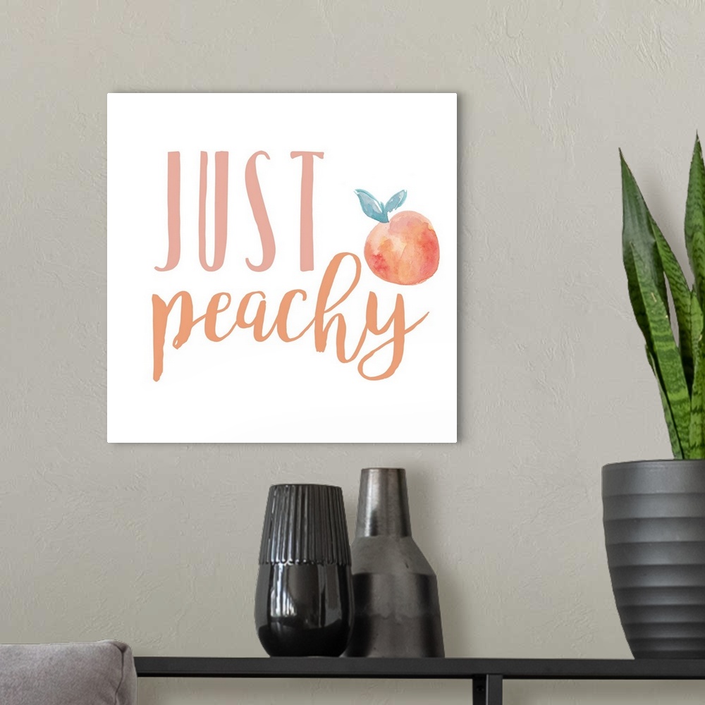 A modern room featuring Peach Life I