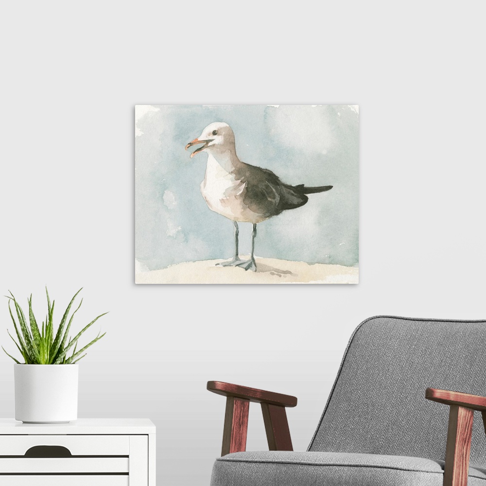 A modern room featuring Simple Seagull II