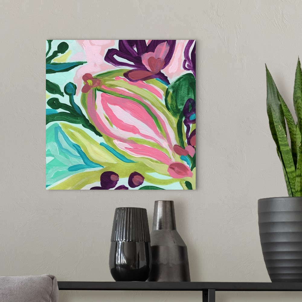 A modern room featuring Tropic Expression III