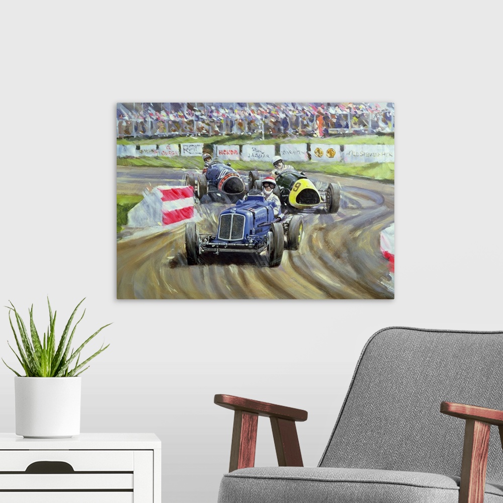 A modern room featuring The First Race at the Goodwood Revival, 1998