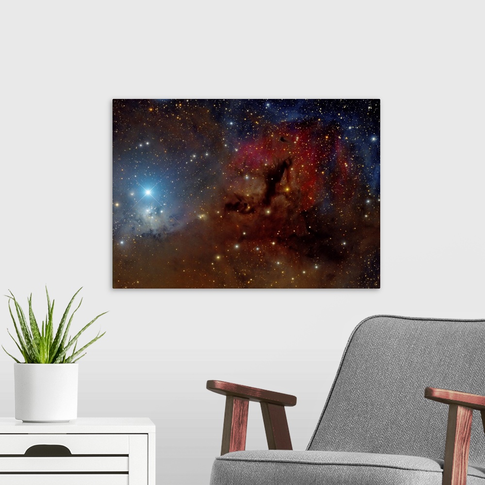 A modern room featuring A beautiful starforming region in Perseus.