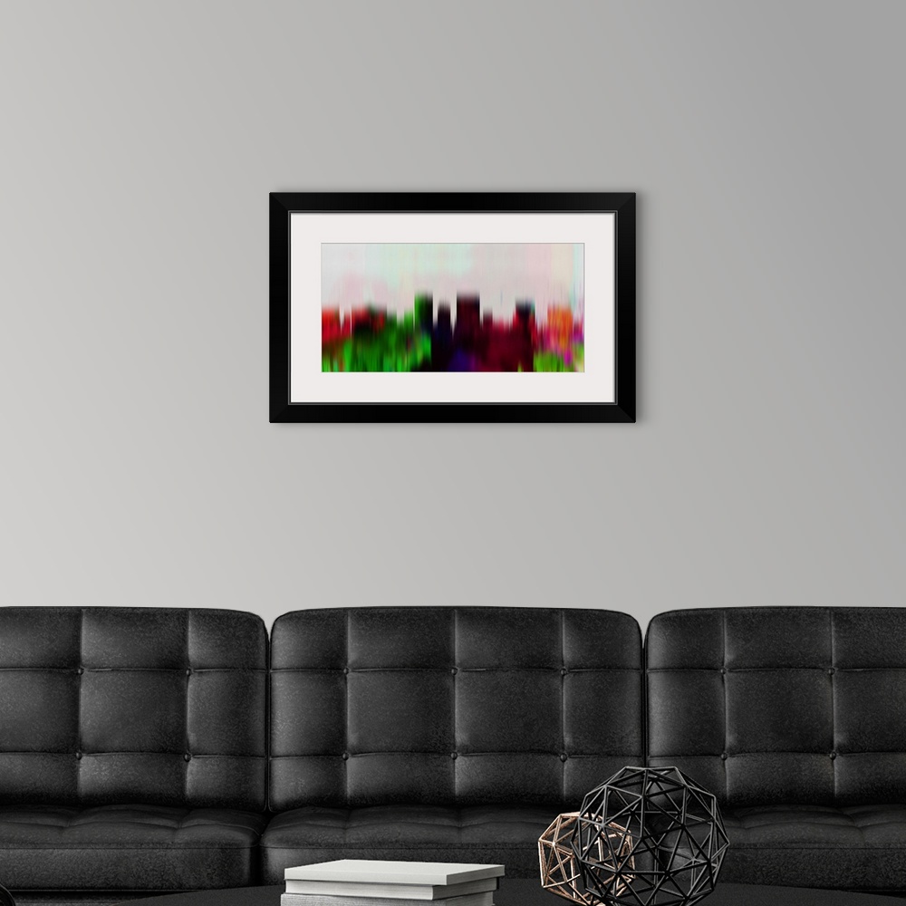 A modern room featuring El Paso Downtown Skyline