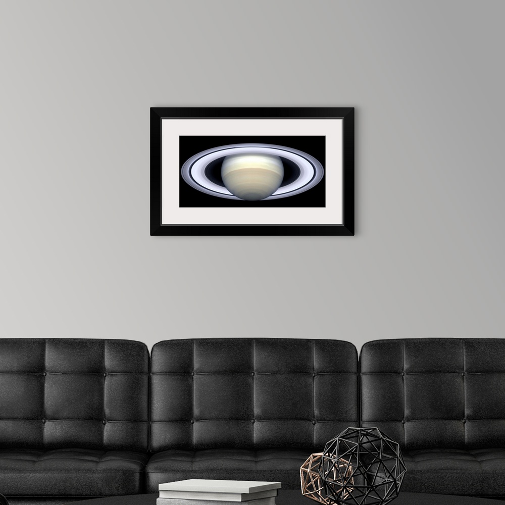 A modern room featuring Saturns rings