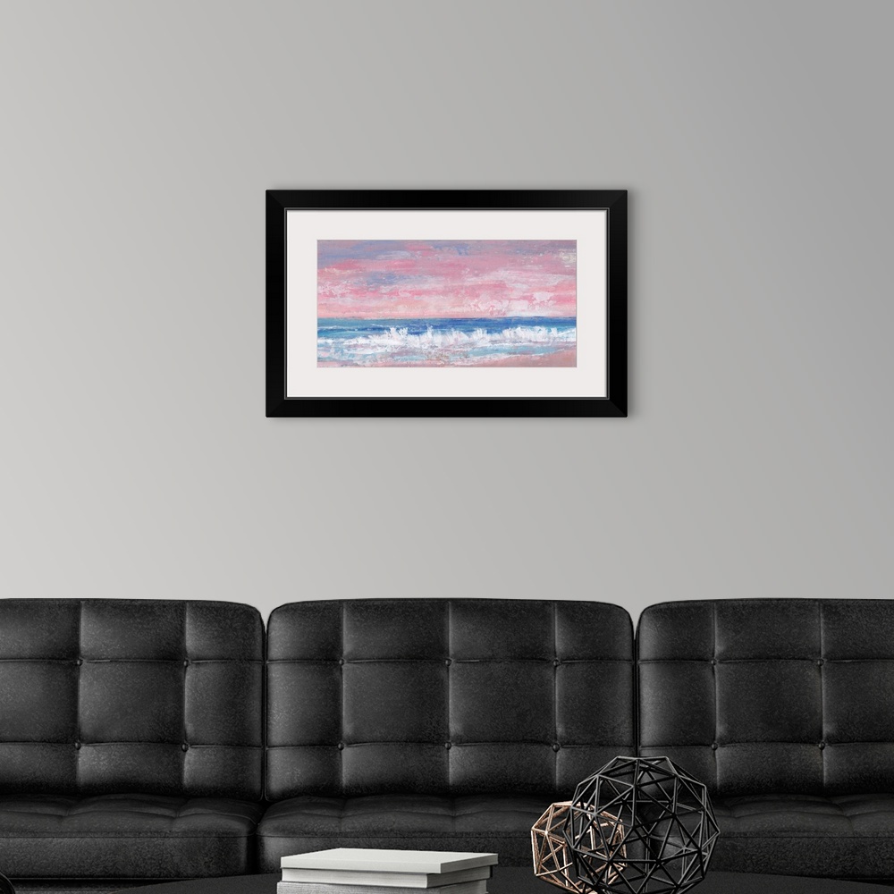 A modern room featuring Coastal Pink Horizon II