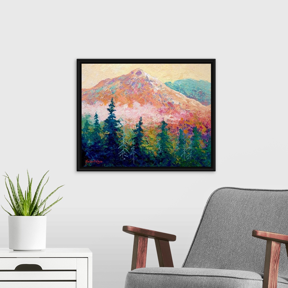 A modern room featuring Mountain Sentinel