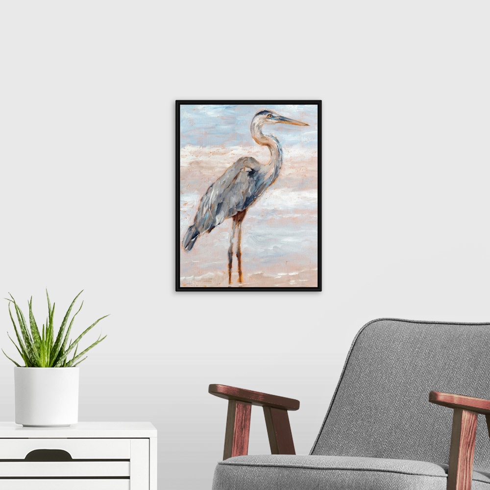 A modern room featuring Beach Heron I