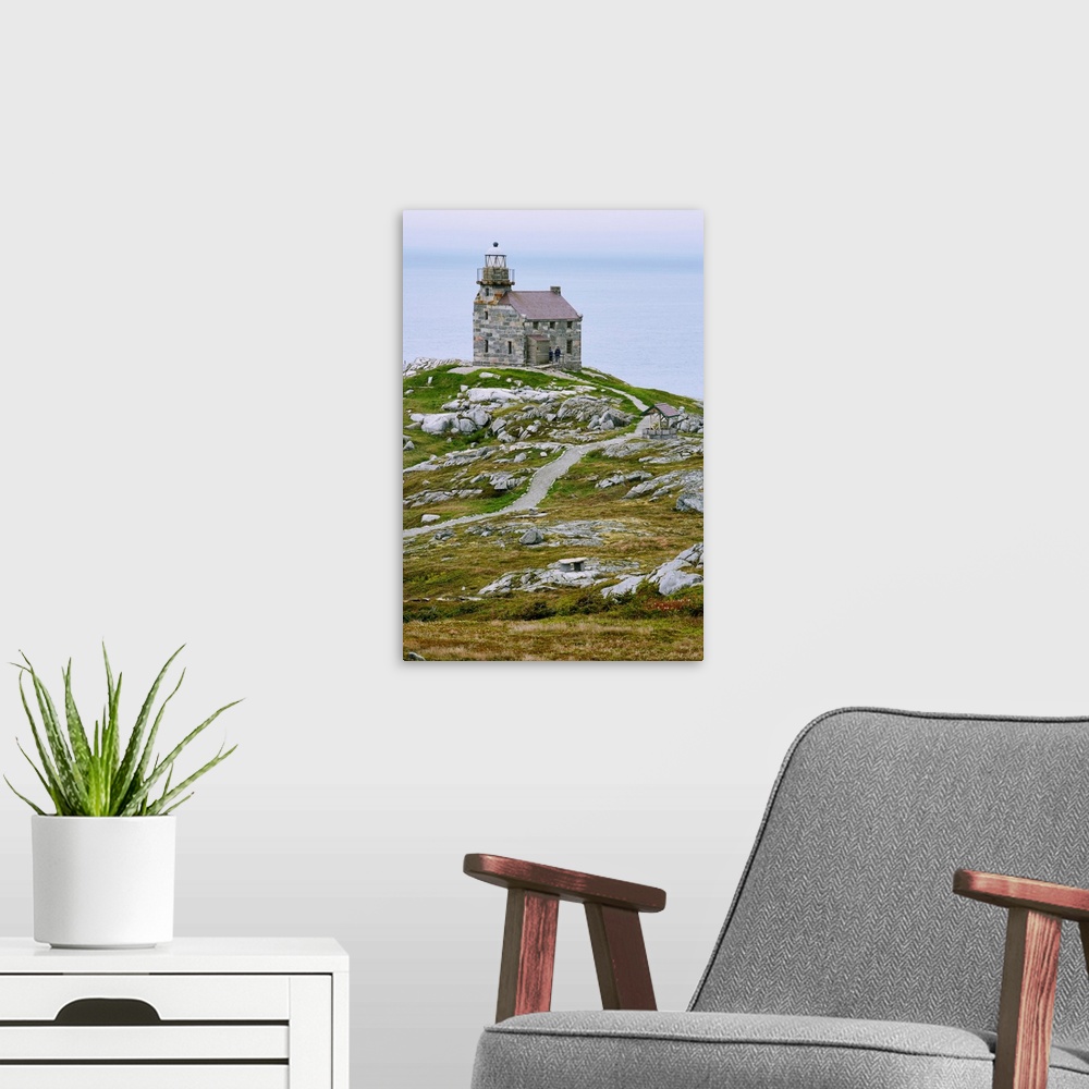 A modern room featuring View Of Lighthouse, Rose Blanche, Newfoundland, Canada