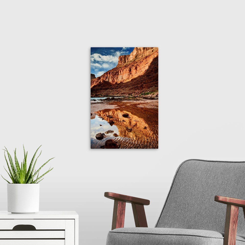 A modern room featuring USA Arizona Grand Canyon Colorado River Float Trip North Canyon Vertical 2
