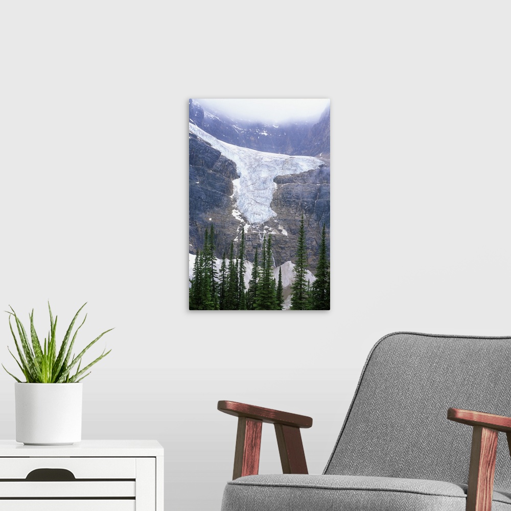 A modern room featuring N.A., Canada, Alberta, Jasper NP, Angel Glacier