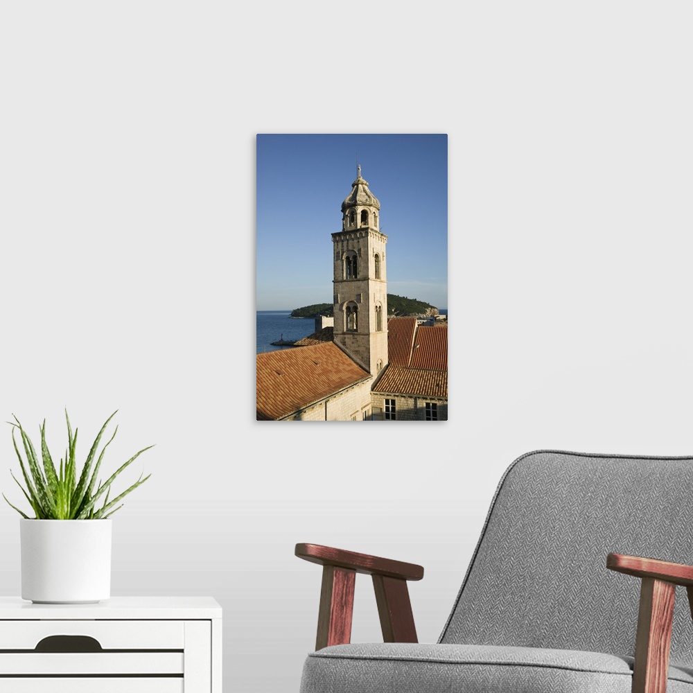 A modern room featuring Croatia-Southern Dalmatia-Dubrovnik. Old Town Dubrovnik- Belltower of the Dominican Monastery