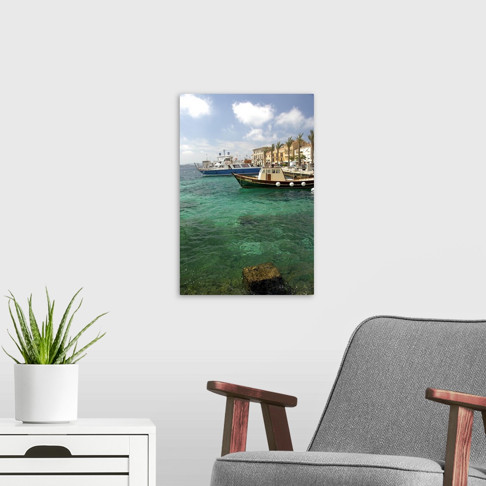 A modern room featuring Europe, Italy, Emerald Coast, Sardinia. Maddalena Island National Park, Tyrrhenian Sea.