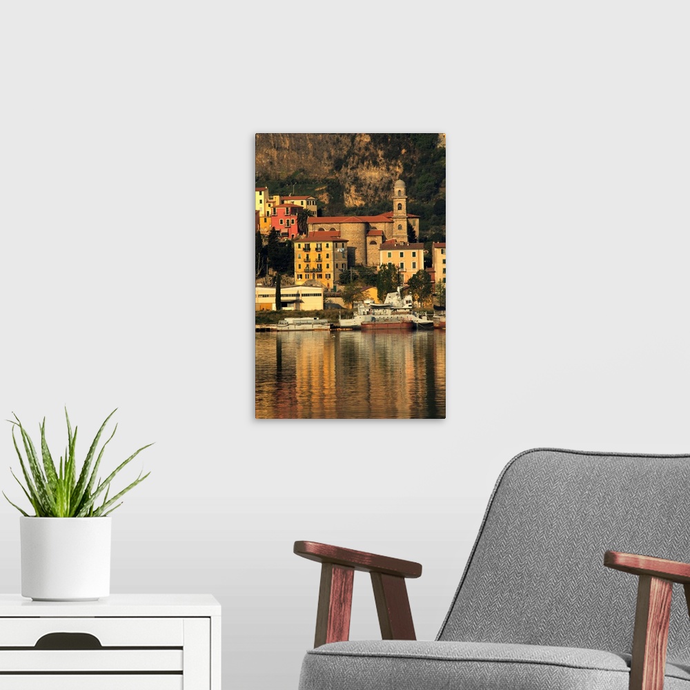 A modern room featuring Europe, Italy, Liguria region, Ligurian Sea, La Spezia. Popular port city, gateway to Cinque Terr...