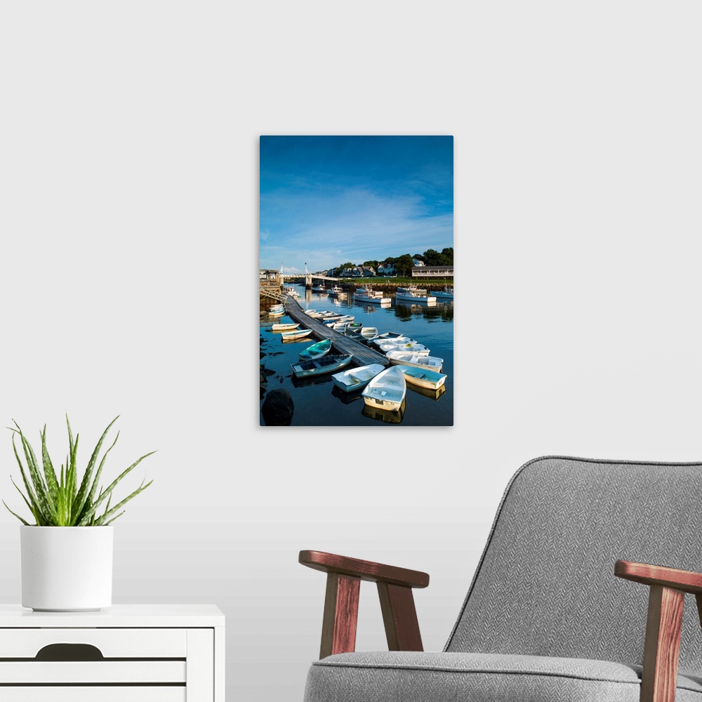 A modern room featuring USA, Maine, Ogunquit, Perkins Cove, boat harbor