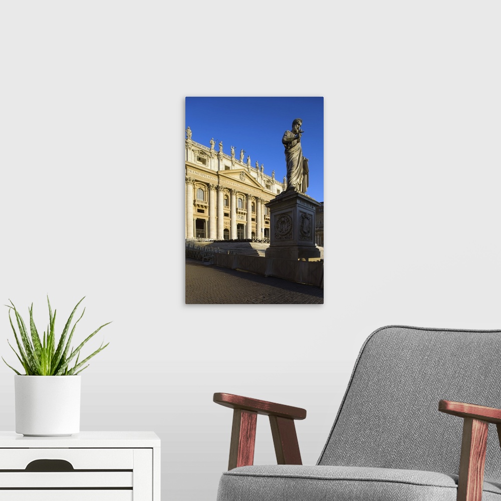 A modern room featuring Italy, Latium, Rome, St Peter's Square,St Peter's Basilica, Mediterranean area, Roma district, Va...
