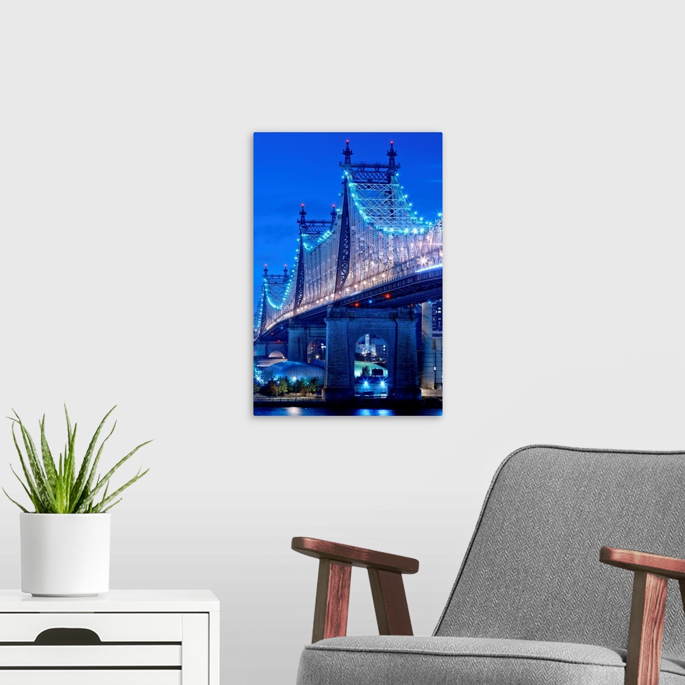 A modern room featuring New York, New York City, Ed Koch Queensboro Bridge