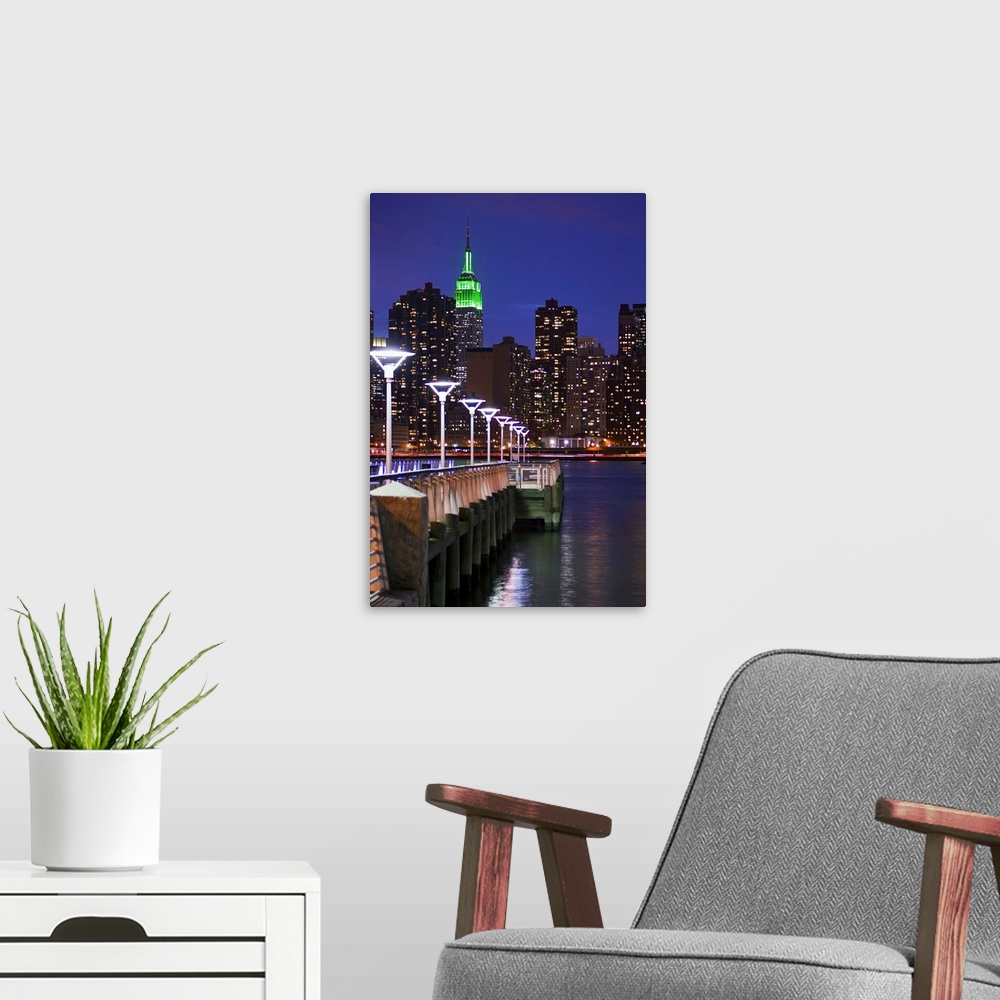 A modern room featuring New York, New York City, Long Island City, Gantry Plaza State Park, Promenade
