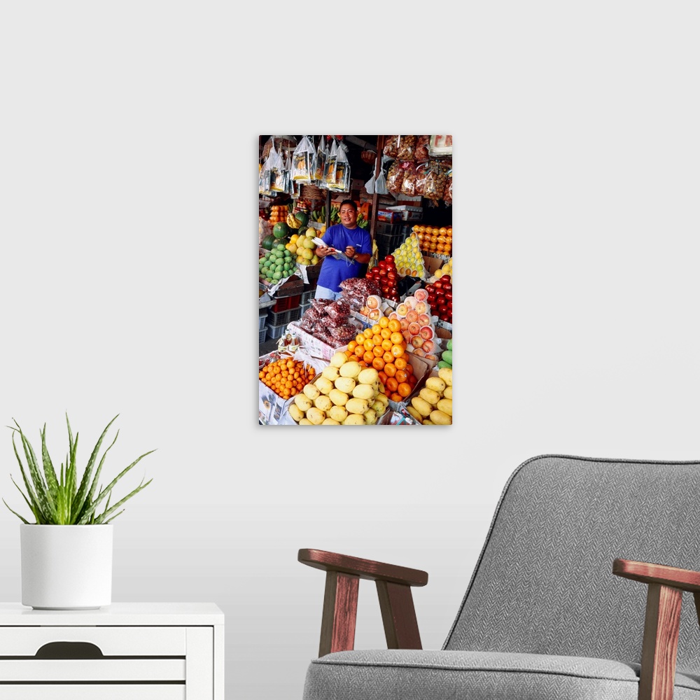 A modern room featuring Southeast Asia, Philippines, Palawan, Fruit market