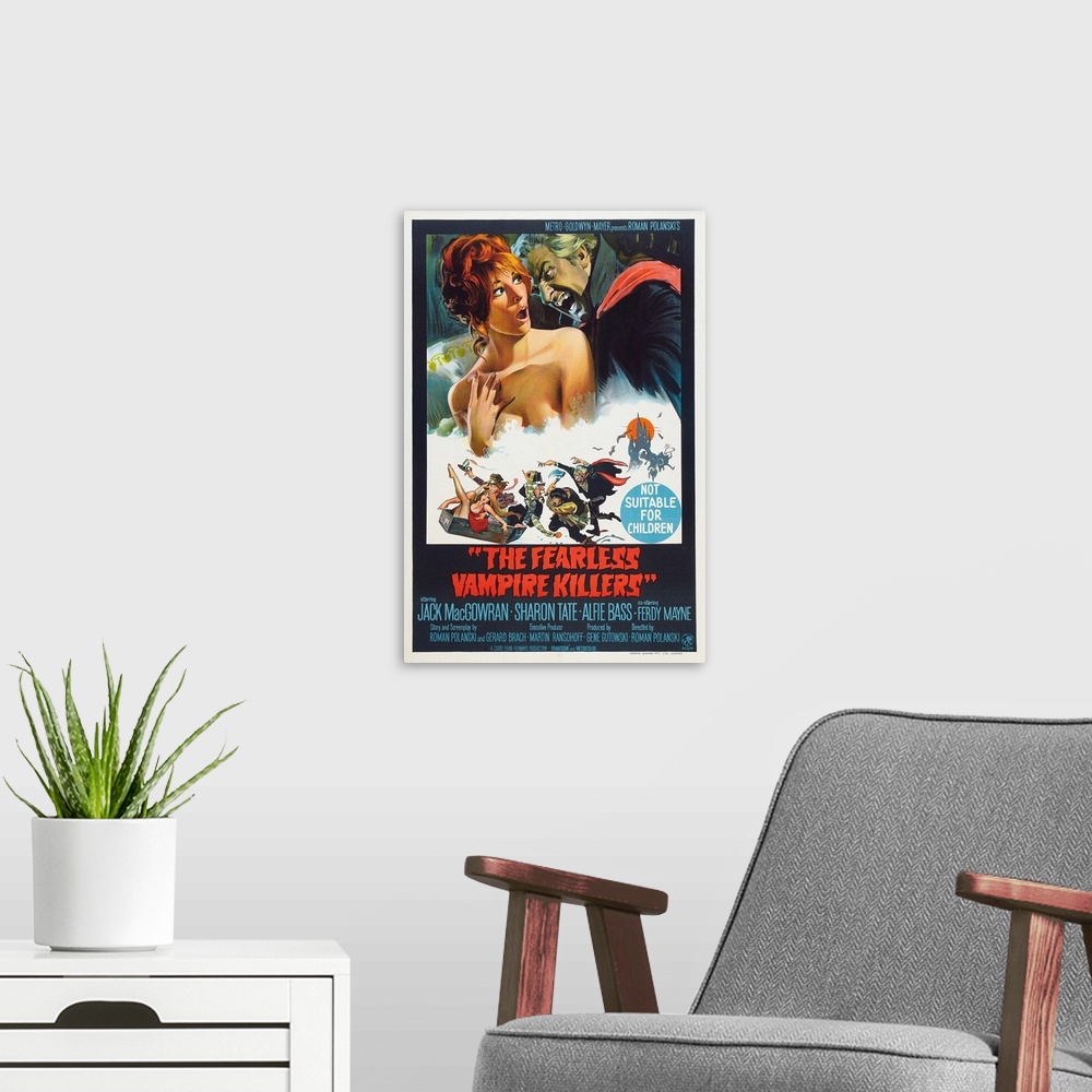 A modern room featuring The Fearless Vampire Killers - Vintage Movie Poster (Australian)