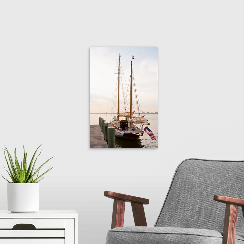 A modern room featuring Patriotic Sailing