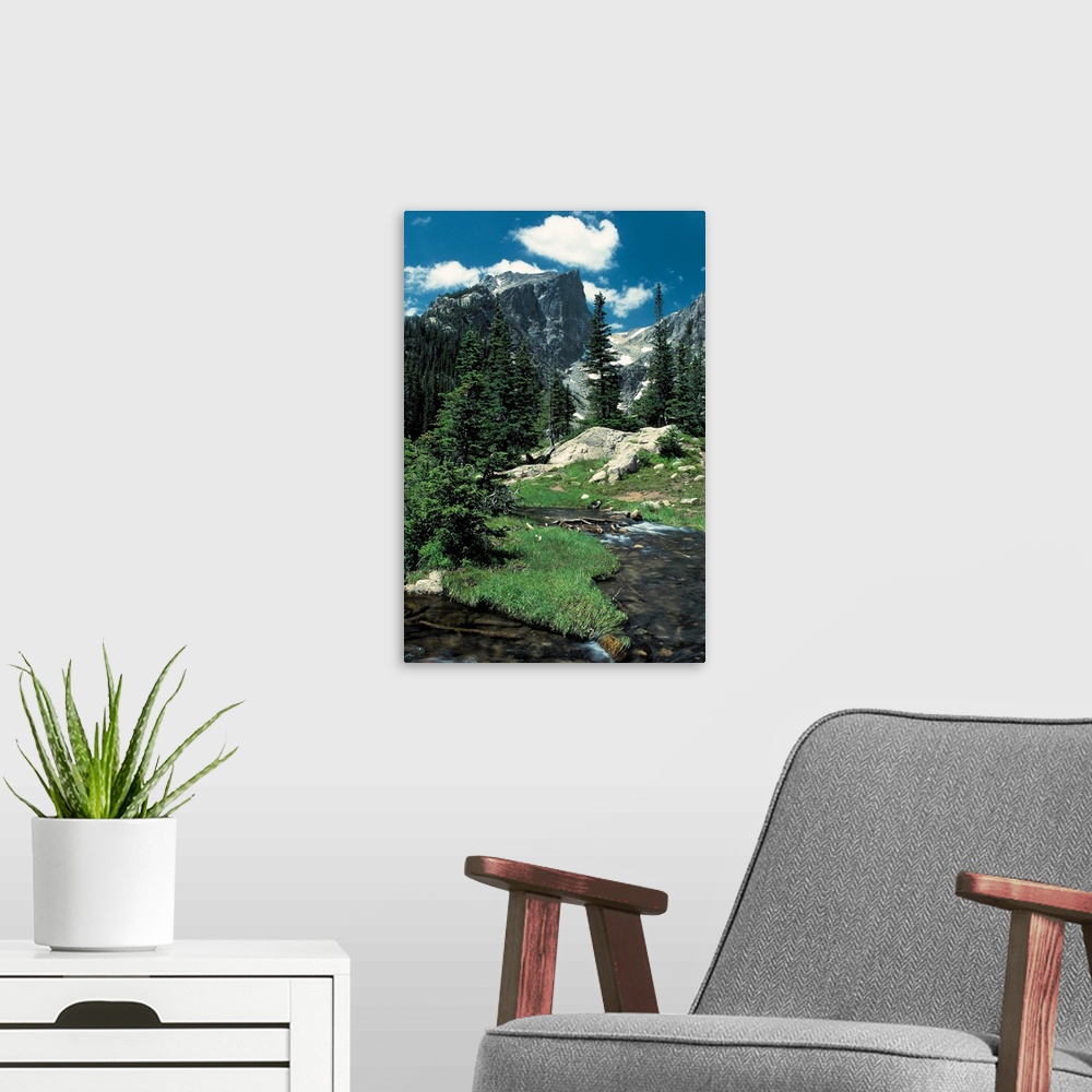 A modern room featuring Hallett Peak , Rocky Mountain National Park , Colorado