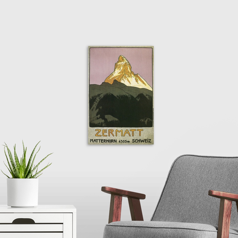 A modern room featuring Zermatt, Matterhorn, Switzerland