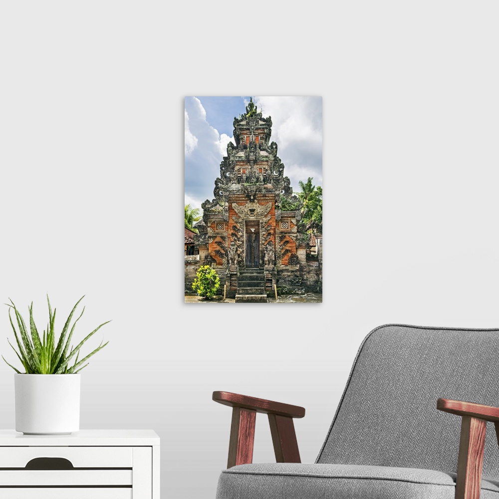A modern room featuring Indonesia, Bali, Batu Bulan. A private Hindu family's shrine.